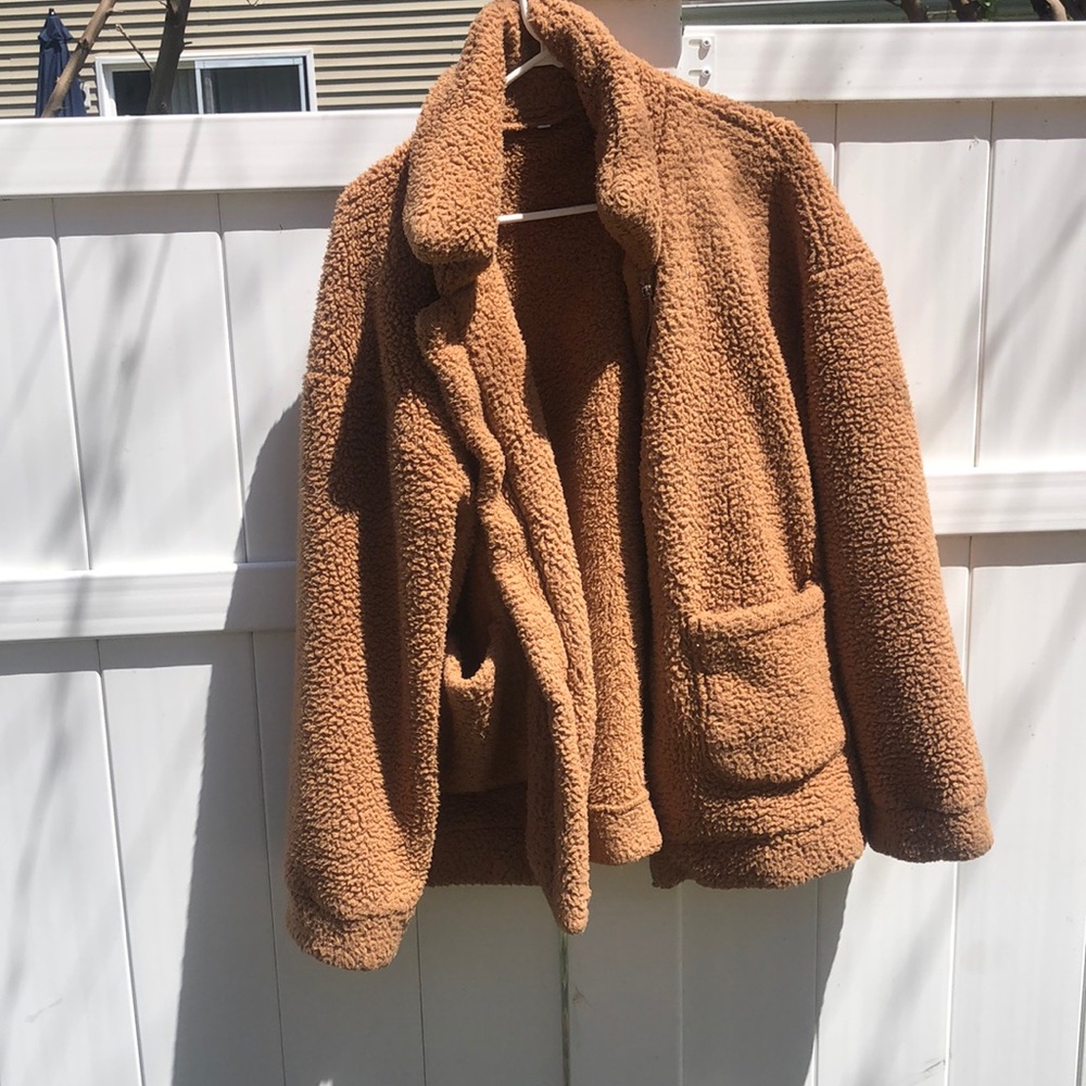 Oversized teddy jacket/ coat